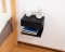 Floating Nightstand with Drawer - Black
