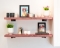 Floating Shelves with Minimalistic Style Metal Brackets - Rome