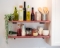 Floating Shelves with Minimalistic Style Metal Brackets - Rome