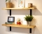Floating Shelves with Metal Brackets - Madrid