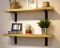 Floating Shelves with Metal Brackets - Madrid