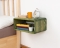 Curved Wooden Floating Nightstand, Handmade Bedside Table - Haarlem