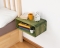 Curved Wooden Floating Nightstand, Handmade Bedside Table - Haarlem