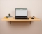 Wood Floating Desk - Natural