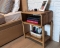 Curved Edge Wooden Nightstand with Legs- Cape Town