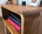 Curved Edge Wooden Nightstand with Legs- Cape Town