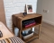 Curved Edge Wooden Nightstand with Legs- Cape Town
