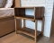 Curved Edge Wooden Nightstand with Legs- Cape Town