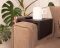 Functional Wood Armrest Table - Black