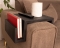 Functional Wood Armrest Table - Black
