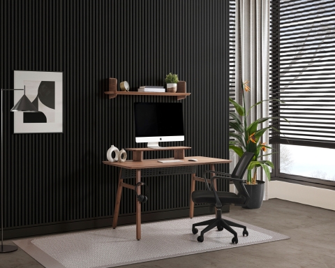 MILLION WORK DESK - Walnut