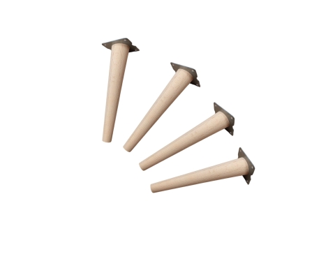 Tapered Beech Wood Legs - Set of 4