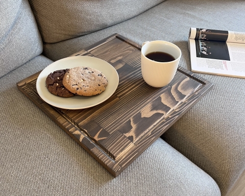 Wooden Square Tray Table - Vancouver