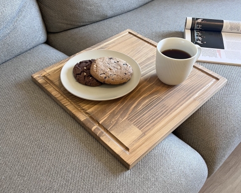 Wooden Square Tray Table - Madrid