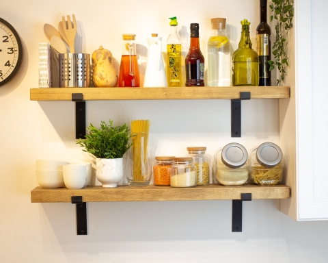 Heavy Duty Shelf with Metal Brackets - CapeTown
