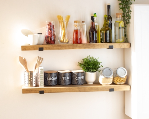 Heavy Duty Shelf with Industrial Metal Brackets - Cape Town