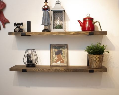 Heavy Duty Shelf with Metal Brackets - Vancouver