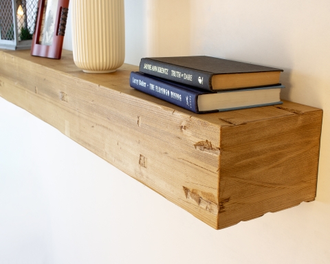 Reclaimed Fireplace Shelf Mantel - Madrid