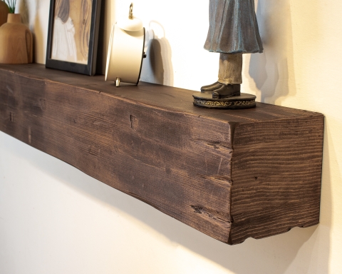 Reclaimed Fireplace Shelf Mantel - London