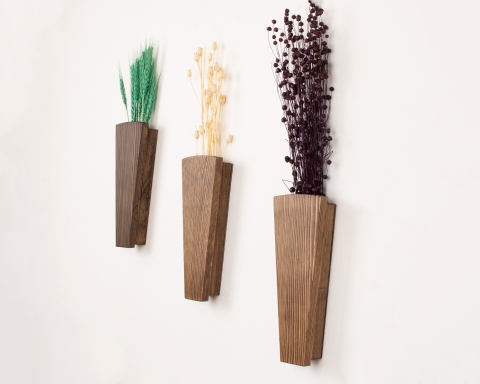 Wood Wall Pocket - Vancouver - Medium