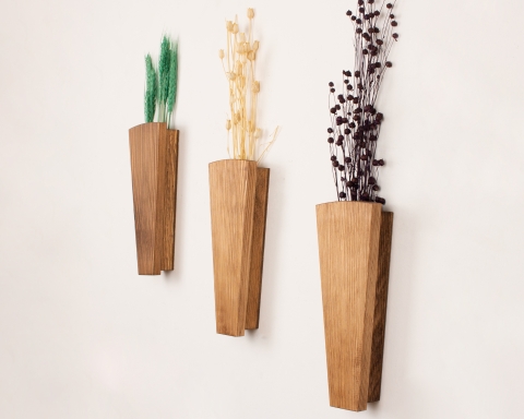Wood Wall Pocket - CapeTown - Medium