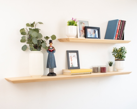 Slim Floating Shelf - Natural