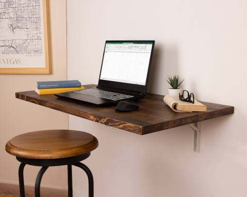 Rectangular Folding Floating Desk - Vancouver