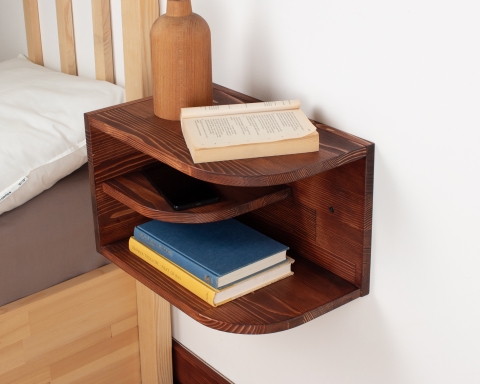 Minimalist Wooden Floating Nightstand - Paris