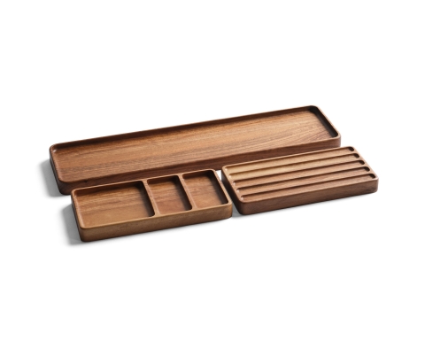 ASWELL ORGANIZER SET - Walnut