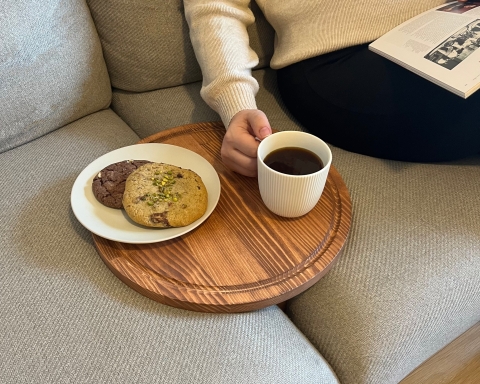 Wooden Sofa Tray Table - Paris