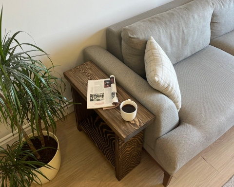 Rustic Wood End Table – Vancouver