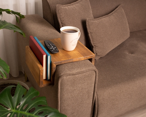 Functional Wood Armrest Table - CapeTown