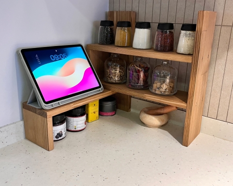 Wooden  Countertop Shelf Organizer - Capetown