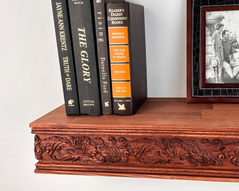 Ornate Carved Floating Shelf - Paris