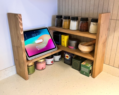 Wooden  Countertop Shelf Organizer - Capetown