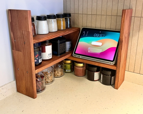 Wooden  Countertop Shelf Organizer - Paris