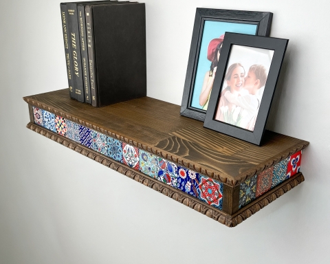 Mediterranean Style Floating Shelf  - Vancouver