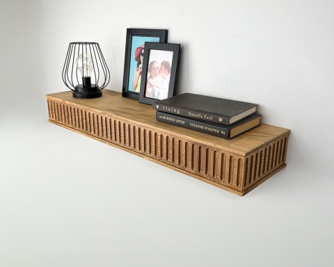 Fluted Thick Floating Shelf  - Madrid