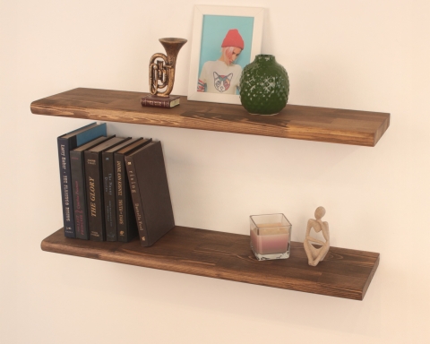 Bullnose Wood Floating Shelf - Vancouver 