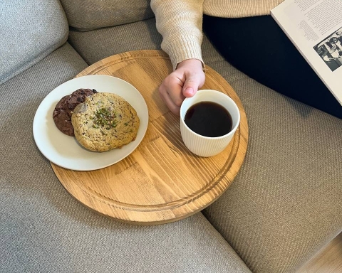 Wooden Sofa Tray Table - Madrid