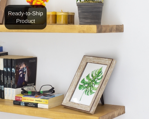 Floating Shelf with Hidden Metal Brackets - (24" L x 6" D) - Cape Town
