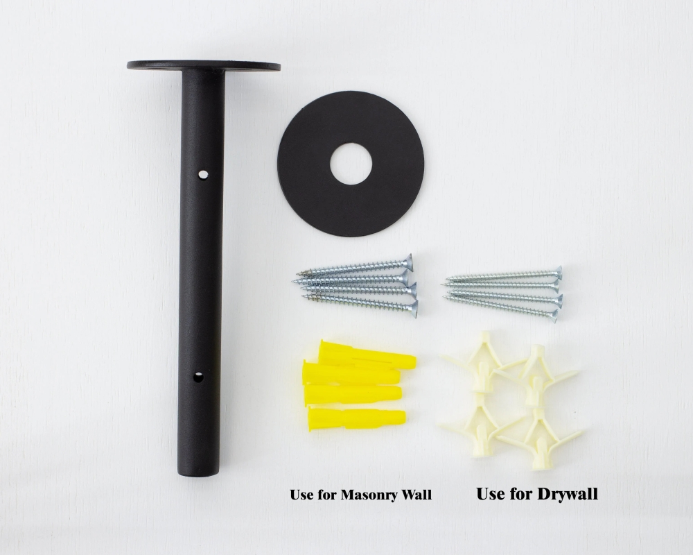 Floating Shelf with Metal Rod Brackets - Madrid