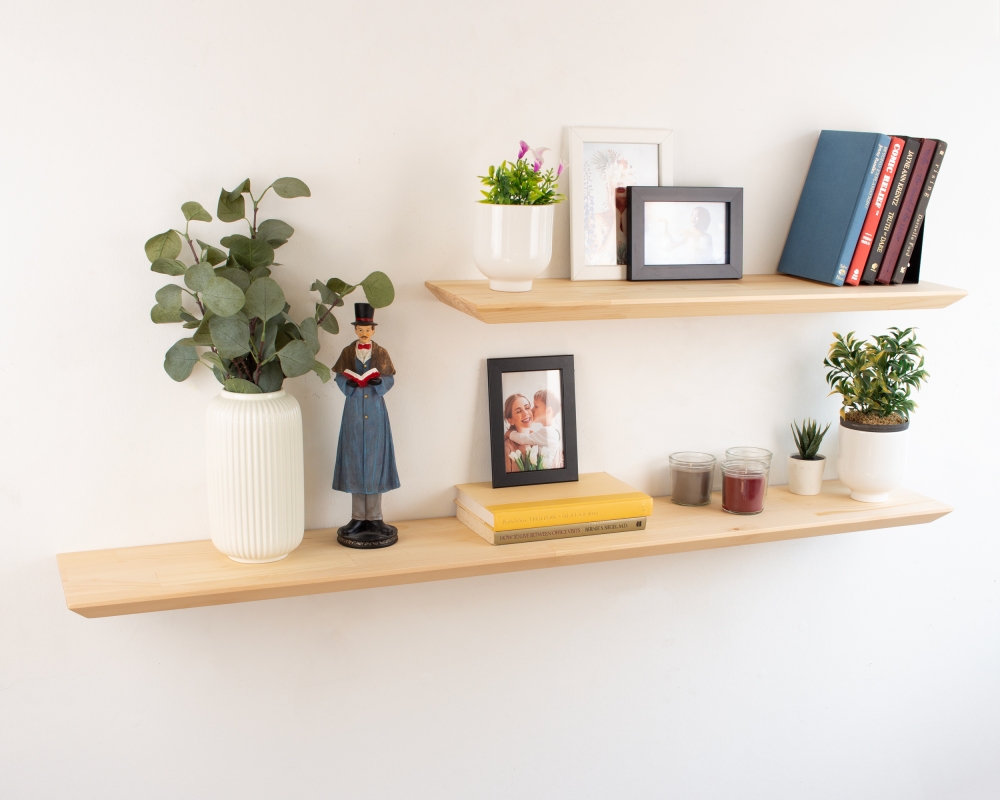Slim Floating Shelf - Natural