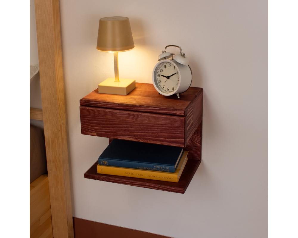  Floating Nightstand with Drawer - Rome