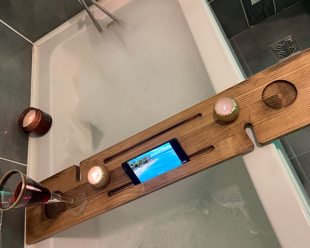 Handmade Wood Bath Tub Tray - Vancouver