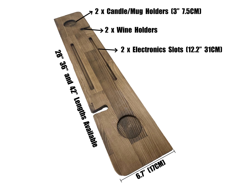 Handmade Wood Bath Tub Tray - Vancouver