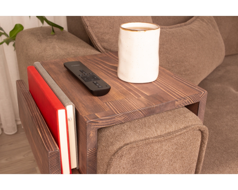 Functional Wood Armrest Table - London