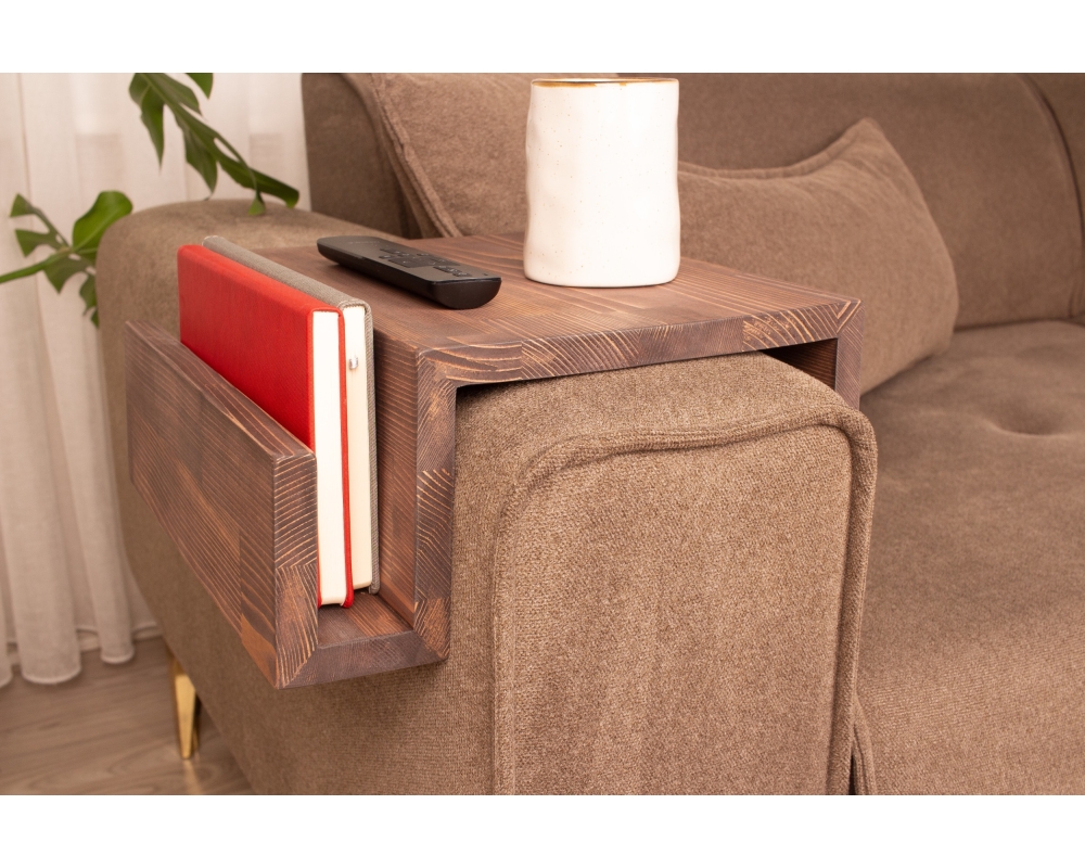 Functional Wood Armrest Table - London