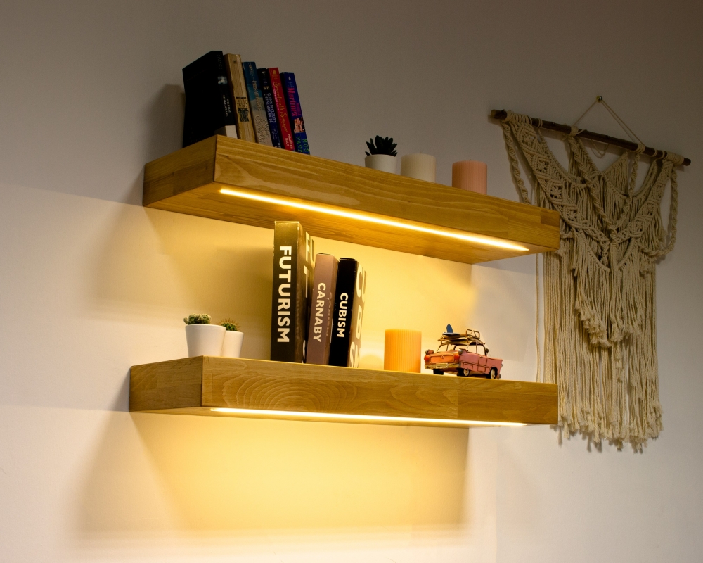 Floating Shelf with Led Lights - Madrid