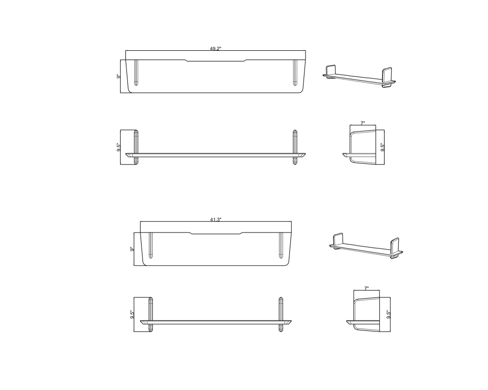 CAPEL WALL SHELF - Beige